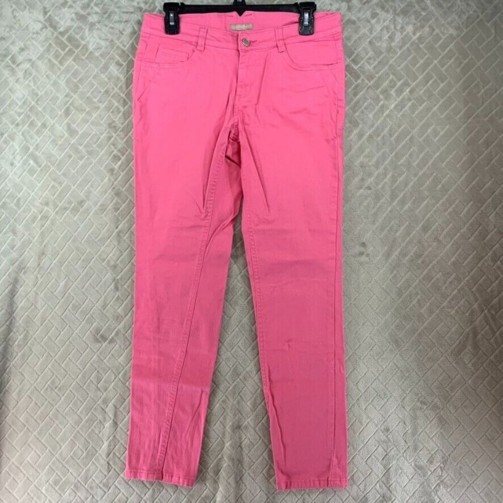 Orsay Womens 8 Denim Jeans Pink Skinny Low Rise Stretch Barbie Preppy